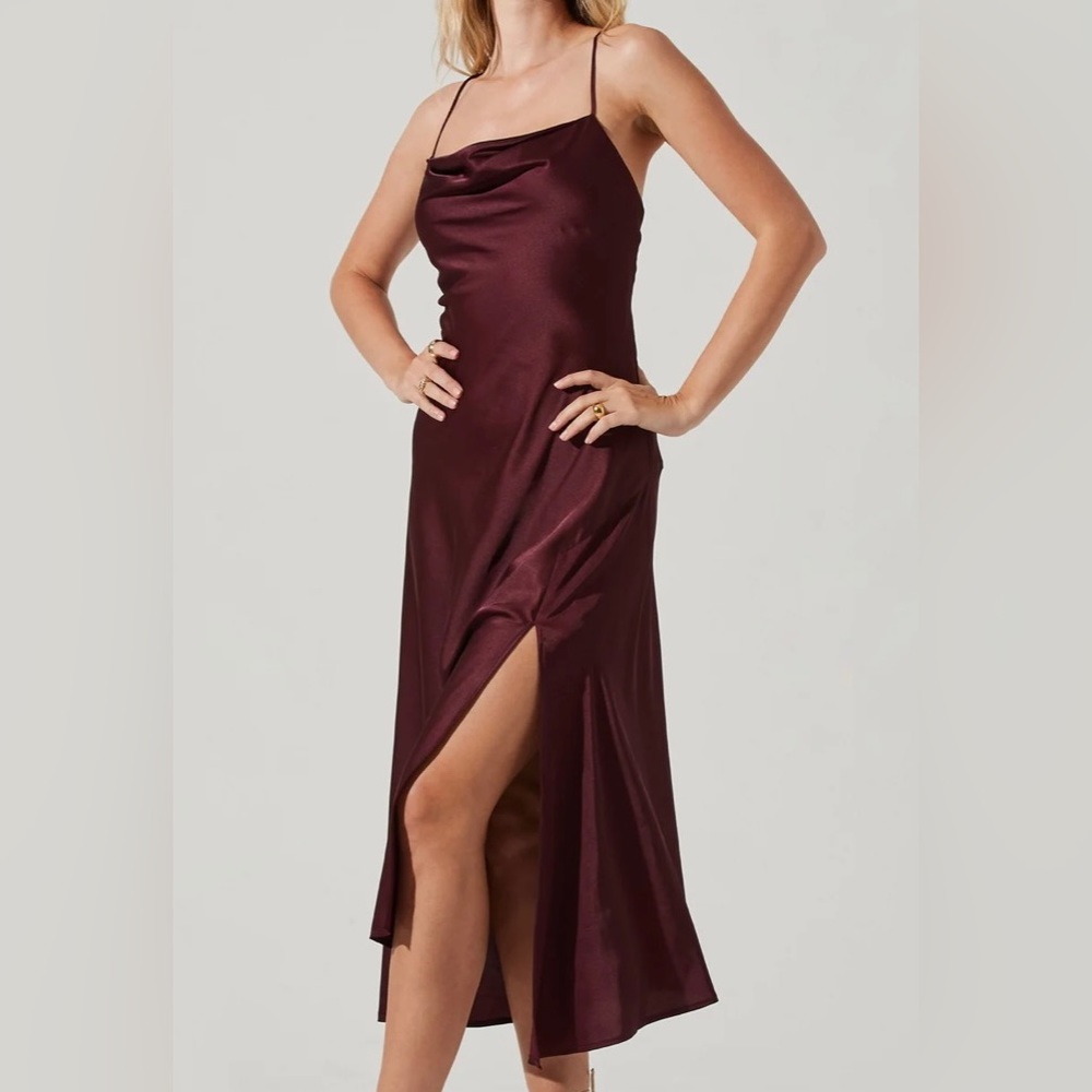 ASTR THE LABEL - size Small Deep Wine Dress NWT